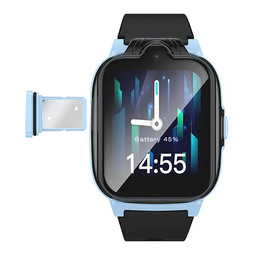 Детские смарт-часы Hoco y104 с поддержкой 4G черно-розовый - фото 5