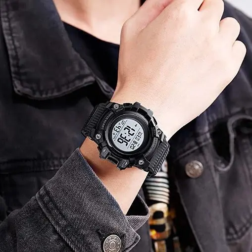 Часы мужские спортивные Skmei 1552 Черный - фото 4