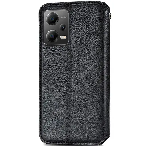 Шкіряний чохол-книжка GETMAN Cubic (PU) для Xiaomi Poco X5 5G / Redmi Note 12 5G Чорний - фото 2