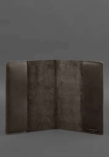 Шкіряна обкладинка для блокнота 6.0 (софт-бук) темно-коричнева - фото 3