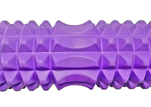 Масажний ролик (роллер) PowerPlay 4406 EVA Massage Roller Фіолетовий 45x12 см (PP_4406_Purple) - фото 2