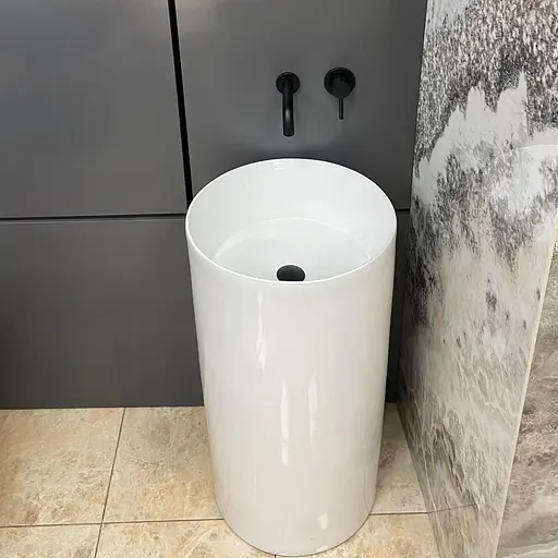 Умивальник підлоговий VBI Cirella white VBI-019024, Білий - фото 1