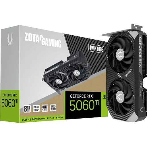 Відеокарта Zotac GeForce RTX 5060 Ti 8GB Twin Edge (ZT-B50610E-10M) EU [145641]