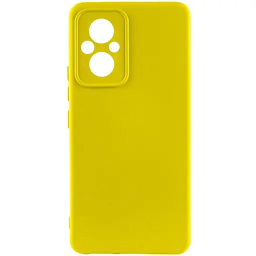 Чохол Silicone Cover Lakshmi Full Camera (A) для Xiaomi Poco M5 Жовтий / Flash