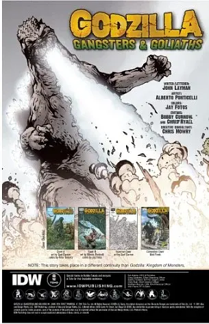 Godzilla: Gangsters and Goliaths #1A