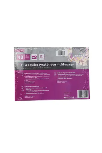 Набор ниток для шитья Crelando 48 шт. NE 40/2 разноцветный - фото 2