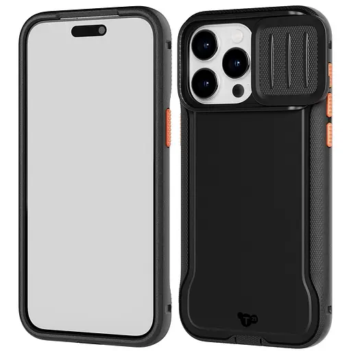 Оригинальный противоударный чехол со шторкой для камери Tech21 Evo Max MagSafe для Apple iPhone 15 Pro Max (6.7") Black - фото 15