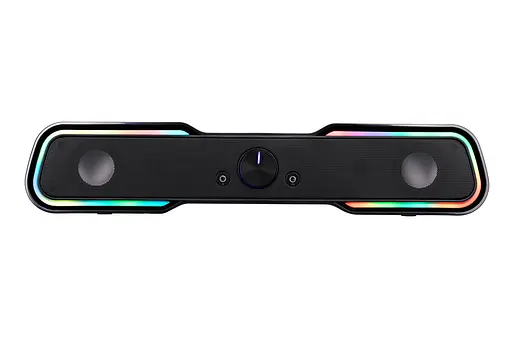 2E Акустическая система (саундбар) PCS101 RGB 2.0 USB Black - фото 1