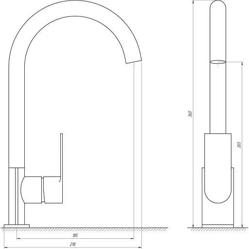 Змішувач для кухні Globus Lux Niagara GLN-0203S - фото 4
