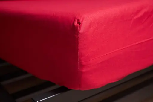 Простирадло на резинці Moon&Star Cherry Red Бязь Gold Люкс 120х190х25 см - фото 1