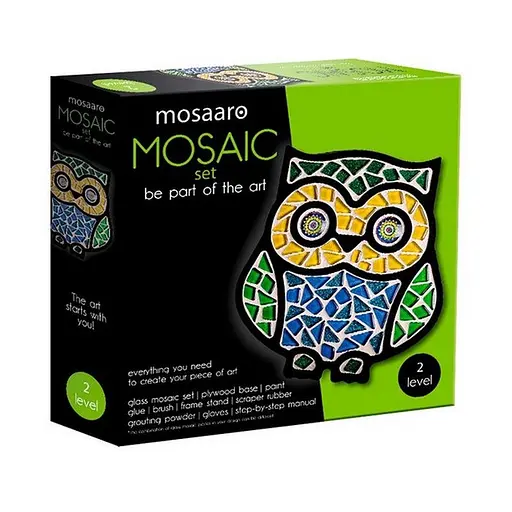 Дитячий набір для творчості кришталева мозаїка "Сова" Mosaaro MA2004 - фото 1