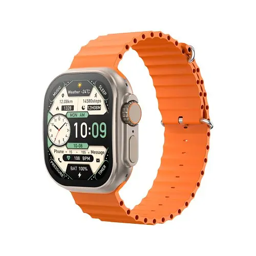 Смарт-часы XO M11Ultra Curved Screen 9th Generation Wireless Smart Talking Watch оранжевый - фото 4
