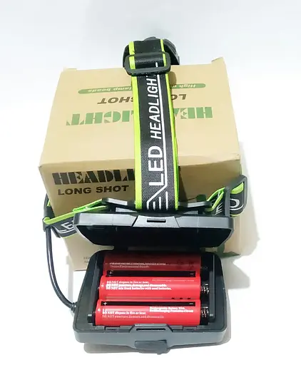 Налобний ліхтар BL-A13-3-P360 zoom + Powerbank + Type-C + 3х18650 (3+1 режим) - фото 9