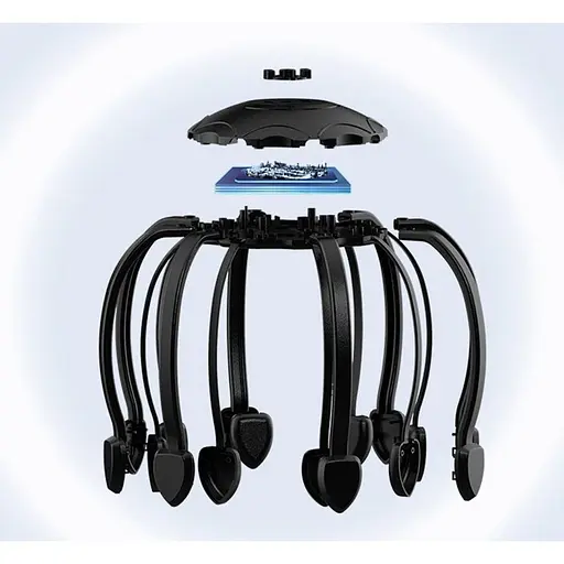 Масажер для голови YMi Head Massager 4 Motor Black [105677] - фото 2