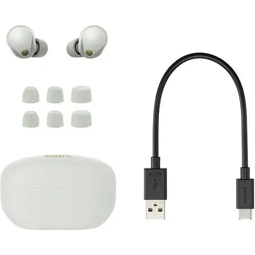 Наушники TWS Sony WF-1000XM5 Silver (WF1000XM5S.CE7) - фото 9