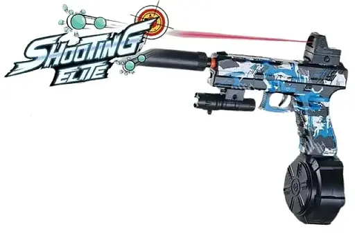 Пистолет на орбизах ST 622 B, аккумулятор 3,7 V, глушитель, 3 магазина, коллиматор, фонарик, в коробке (6974266412553) Синий - фото 1