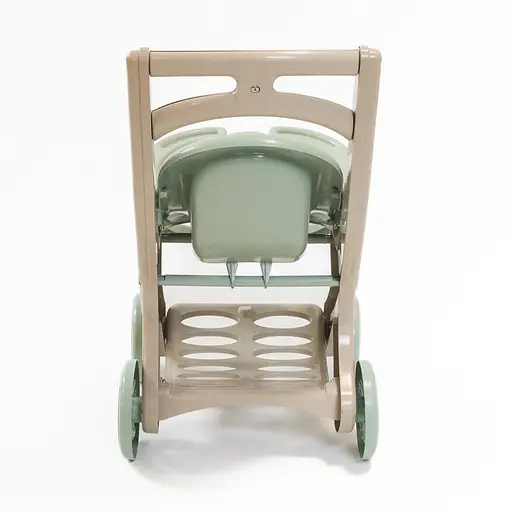 Коляска для кукол с шезлонгом Doloni 0122/01eco бирюзовый - фото 2