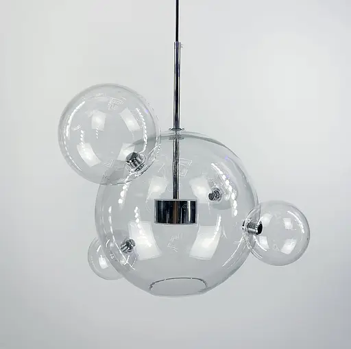 Подвесной светильник-молекула Ø 30 см + 4 шарика в хроме | Line F | Ст. AA397-300+4 CH+CL - фото 6