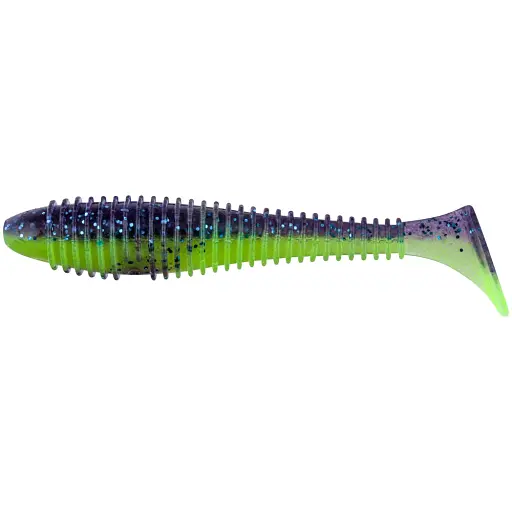 Силікон Keitech Swing Impact Fat 6.8" PAL#06 Violet Lime Berry (3 шт/уп)