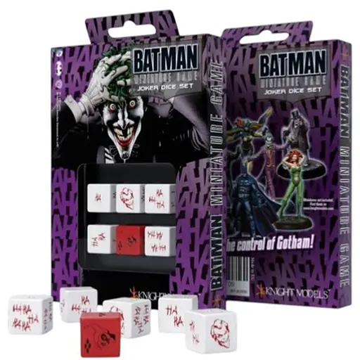 Набор кубиков Batman Miniature Game - D6 Joker Dice Set , 6 шт. (ACC0032) - фото 1