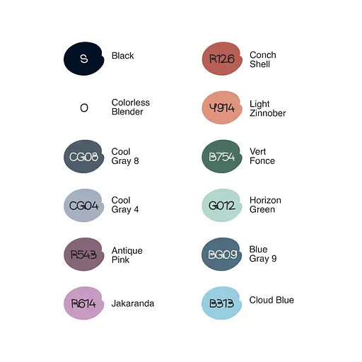 Набір маркерів Basic 2, 12 шт. 99IDEAS - фото 3