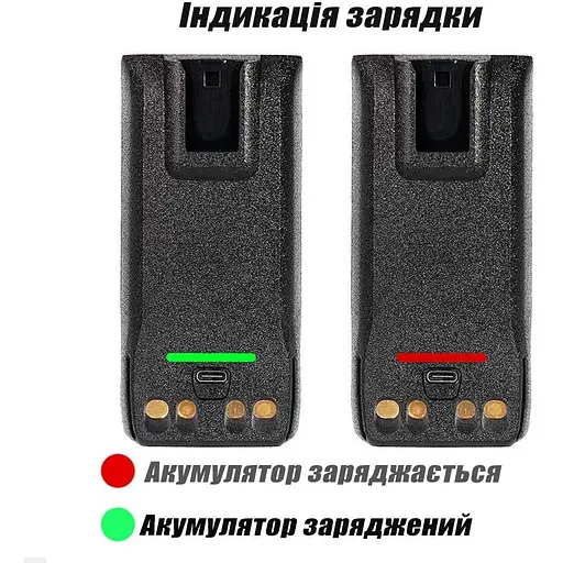 Аккумулятор для рации Motorola R7 R7A с USB-C Type-C 5000 mAh PMNN4808A - фото 6