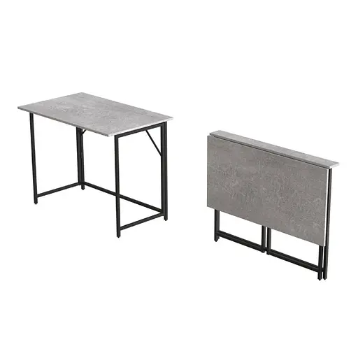 Стіл розкладний Моріс Ferrum-decor 750x1000x600 Чорний метал ДСП Бетон 16 мм (FRD-104675) - фото 12