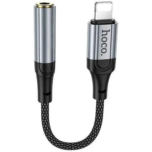 Перехідник Hoco Lightning to 3.5 мм Fresh digital audio converter LS36A 0.12 м DA - фото 1