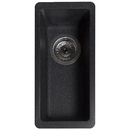 Гранітна кухонна мийка Romzha Mira U-160 Antracit (901) під стільницю - фото 1