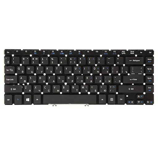 Клавиатура для ноутбука ACER Aspire V5-471 черный, без фрейма