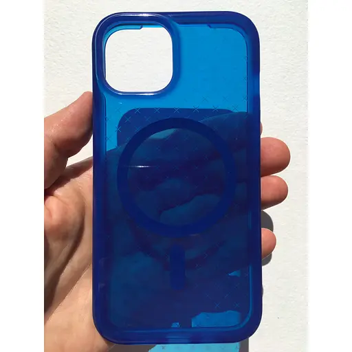 Оригінальний протиударний чохол Tech21 Evo Check MagSafe Blue для iPhone 13/14 (T21-9818) - фото 10