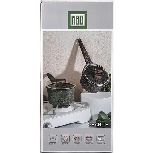 Сотейник алюминиевый MGC 1.6 л с антипригарным покрытием.зеленый HP-4-444GR - фото 5