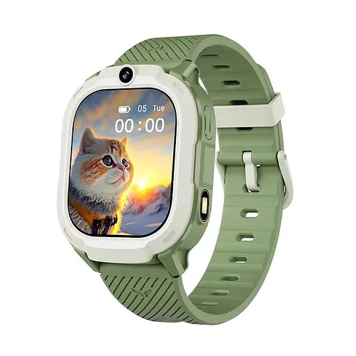Дитячий смарт-годинник Lemfo T70 з 4G-відеодзвінком прослуховуванням GPS-трекером і операційною системою Android Зелений - фото 2