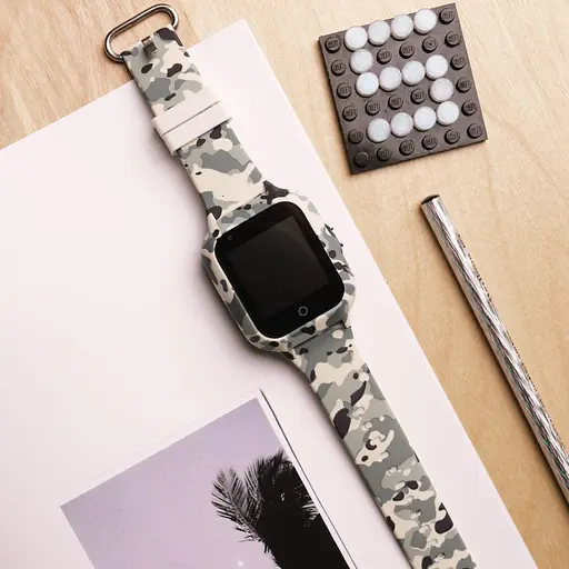 Смарт годинник-телефон дитячі Wonlex KT22S 4G камера прослуховування геозона WI-FI GPS SIM Grey (17001) - фото 6