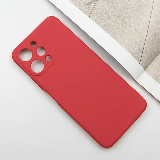 Силиконовый чехол Epik Candy Full Camera для Xiaomi Redmi 12 Красный / Camellia - фото 2