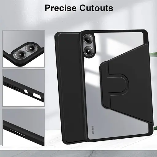 Чохол TPUCristal Pen holder 360 Poco Pad 12.1 / для Xiaomi Redmi Pad Pro 2024 Чорний - фото 2
