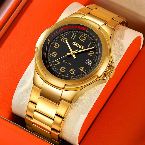 Наручний годинник чоловічий 9320GDBK Gold-Black Skmei acs0030921 - фото 4