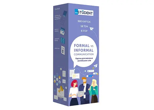 Настольная игра English Student Карточки для изучения английского языка English Student Formal&Informal Communication (укр.) (591225925)