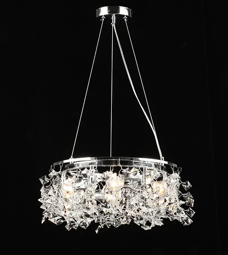 Люстра подвесная хрустальная S2492/6, Хром
