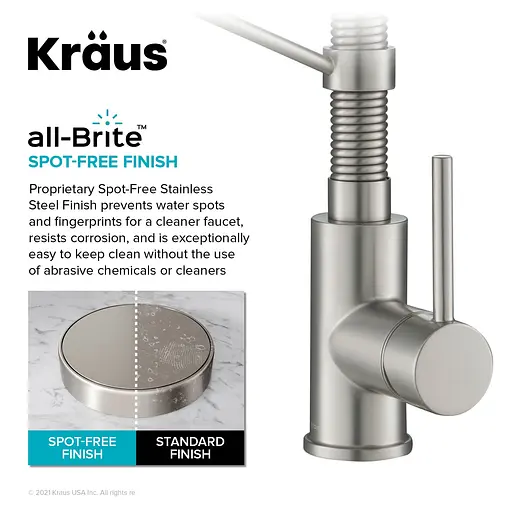 Смеситель для кухни на две воды Kraus Bolden KFF-1610SFS Нержавеющая сталь - фото 10