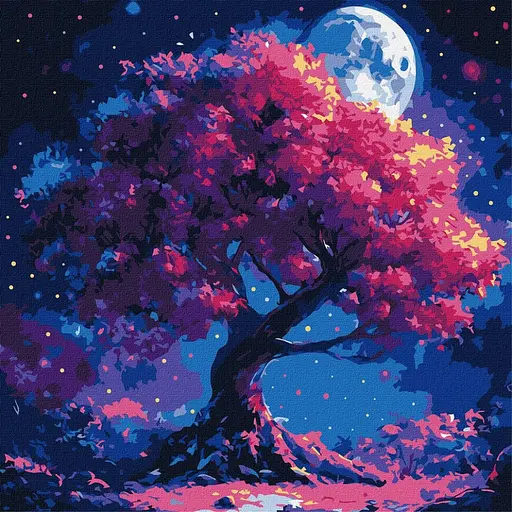 Картина за номерами "Материнський поцілунок" ©art_selena_ua KHO6384, 40х40 см