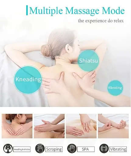 Электрический U-образный массажер Шиацу Lehiko на 6 кнопок 4D 2 в 1 - фото 2