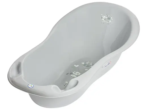 Ванна дитяча Tega Baby зі зливом Owls 86 см grey - фото 1