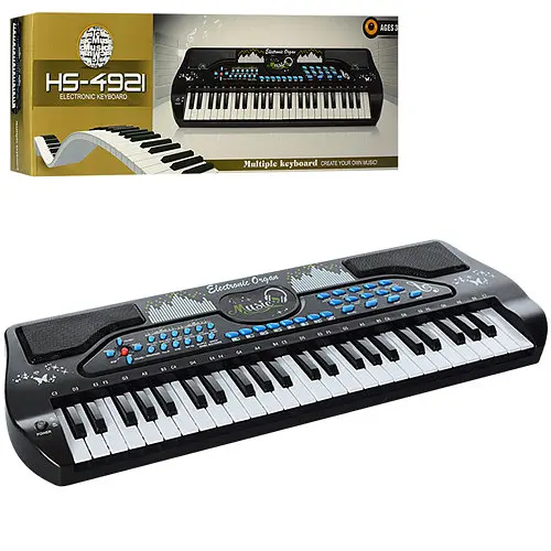 Дитячий синтезатор з мікрофоном HS4921 від мережі - фото 2