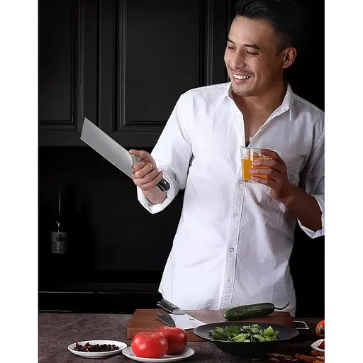 Набор ножей Huo Hou Fire Molybdenum Vanadium Steel Kitchen Knife 2 in 1 - фото 4