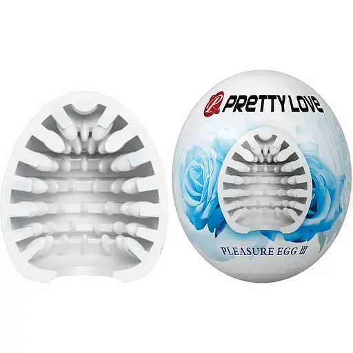 Мастурбатор яйце Pretty Love Pleasure Egg III білий