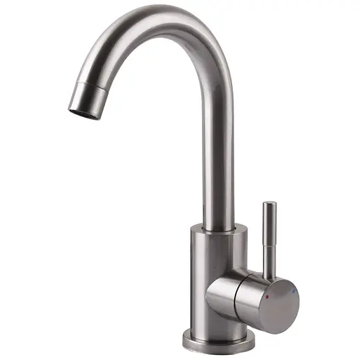 Змішувач для кухні EcoMix AISI-101S-WH Нержавіюча сталь - фото 4