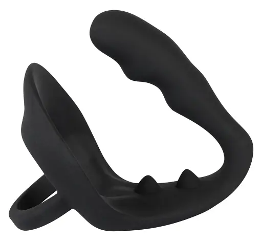 Стимулятор простати Black Velvets RingPlug, 10.5 см чорний - фото 3