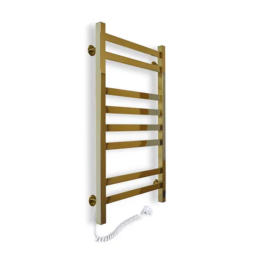 Электрический полотенцесушитель Navin Авангард 480x800 Sensor левосторонний с таймером, под золото 10-428153-4880, Золотой, Левое, Электронный - фото 5