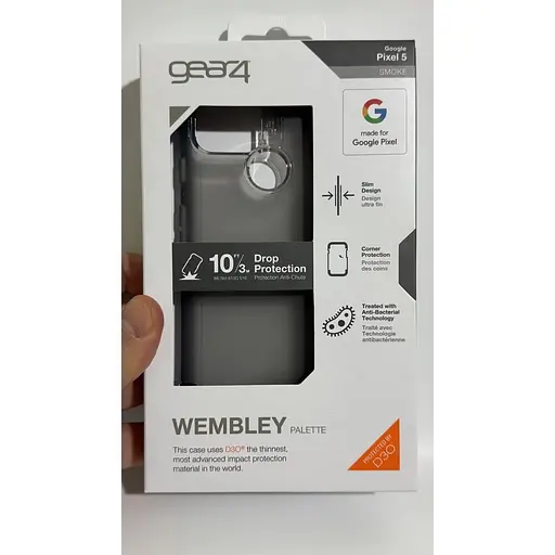 Протиударний силіконовий чохол Gear4 Wembley Palette для Google Pixel 5 (6") Smoke (702006633) - фото 4
